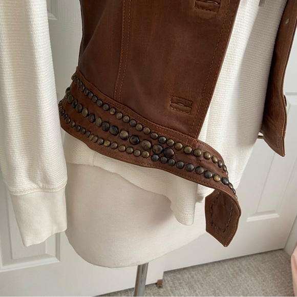 The Ranch Wear Vintage Rebel Leather Studded Vest - Picture 5 of 15